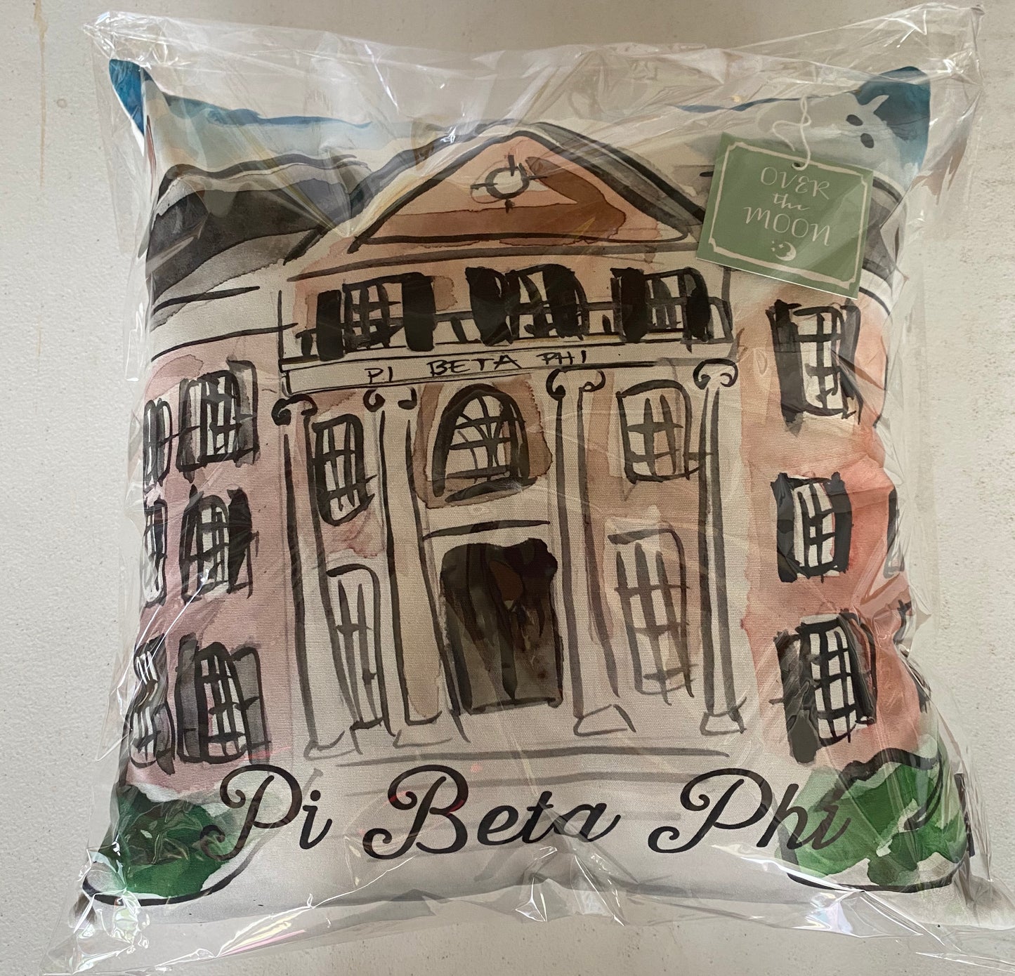 Pi Beta Phi Watercolor House Pillow