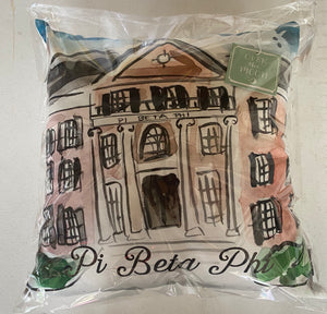Pi Beta Phi House Pillow