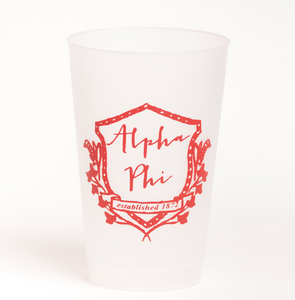 Alpha Phi Motif Frost Flex Cup