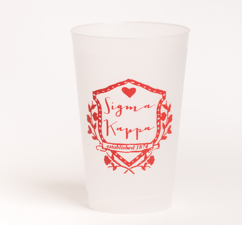 Sigma Kappa Motif Frost Flex Cup