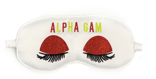 Alpha Gamma Delta Satin Sleep Mask