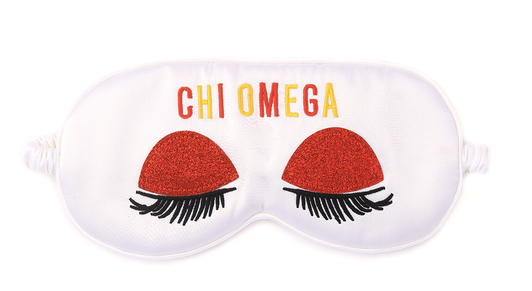 Chi Omega Satin Sleep Mask