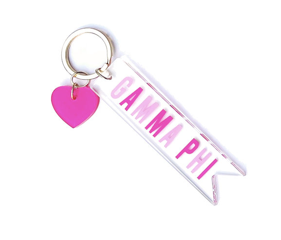 Gamma Phi Beta Acrylic Keychain