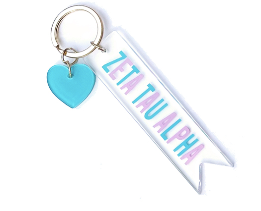 Zeta Tau Alpha Acrylic Keychain