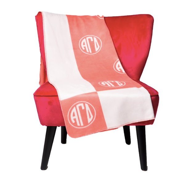 Alpha Gamma Delta Greek Letter Blanket