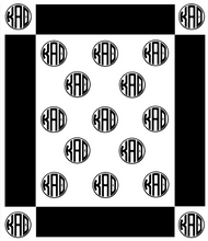 Kappa Alpha Theta Greek Letter Blanket