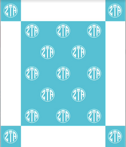 Zeta Tau Alpha Greek Letter Blanket