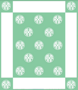 Alpha Chi Omega Greek Letter Blanket