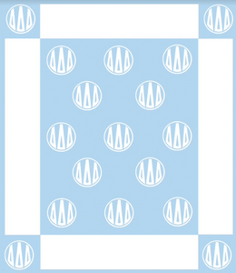 Delta Delta Delta Greek Letter Blanket