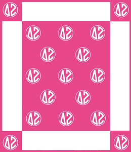 Delta Zeta Greek Letter Blanket