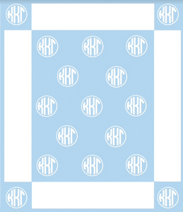 Kappa Kappa Gamma Greek Letter Blanket