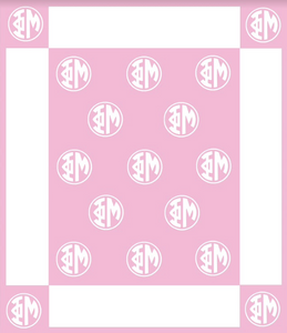 Phi Mu Greek Letter Blanket