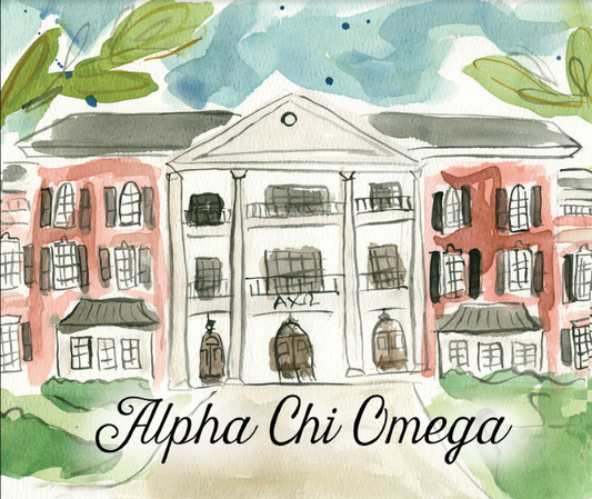 Alpha Chi Omega House Blanket