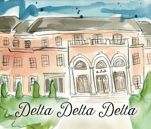 Delta Delta Delta House Blanket