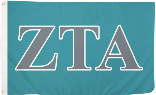 Zeta Tau Alpha Letter Flag