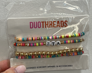 Zeta Tau Alpha Beaded Bracelets