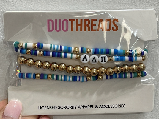 Alpha Delta Pi Beaded Bracelets
