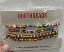 Gamma Phi Beta Beaded Bracelets