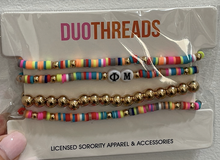Phi Mu Beaded Bracelets