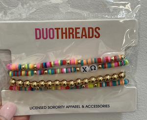 Chi Omega Beaded Bracelets