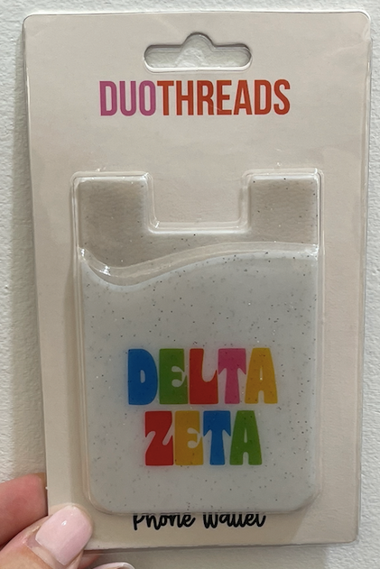 Delta Zeta Shimmer Phone Wallet