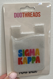 Sigma Kappa Shimmer Phone Wallet