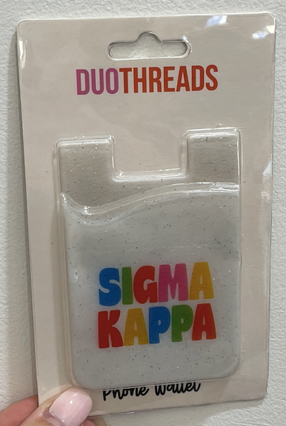 Sigma Kappa Shimmer Phone Wallet