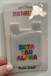 Zeta Tau Alpha Shimmer Phone Wallet