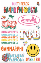Gamma Phi Beta Colorful Sticker Sheet