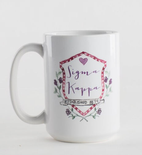 Sigma Kappa Motif Mug