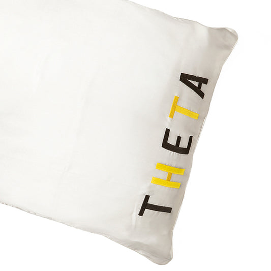 Kappa Alpha Theta Satin Embroidered Pillowcase