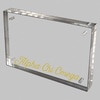 Chi Omega Gold and Acrylic Picture Frame