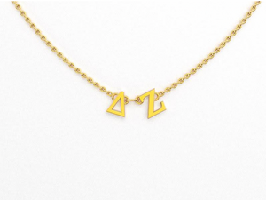 Delta Zeta Greek Letter Necklace