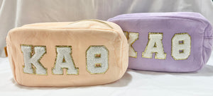 Kappa Alpha Theta Chenille Cosmetic Bag