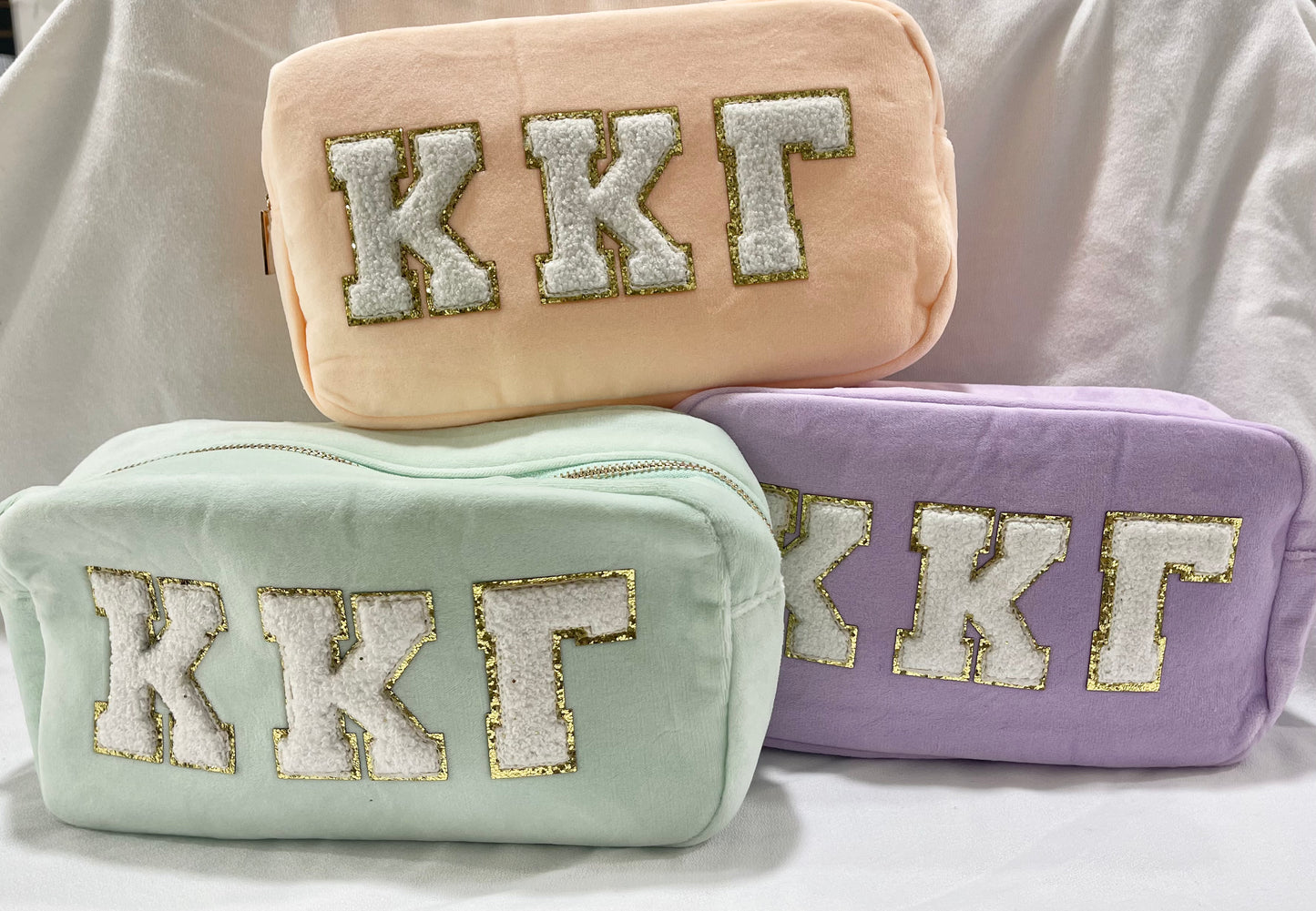Kappa Kappa Gamma Chenille Cosmetic Bag