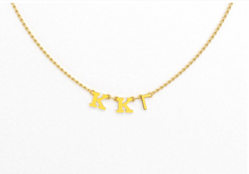 Kappa Kappa Gamma Greek Letter Necklace